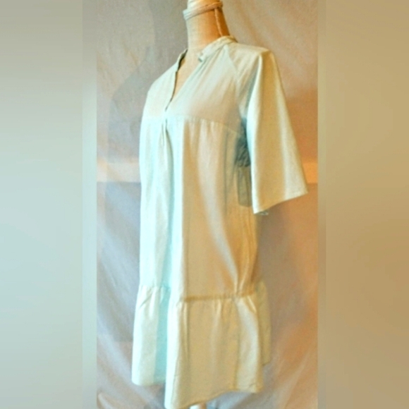 SHEIN - Comfortable Pale Aqua Dress / Long Blouse - L 8/10 - Picture 1 of 12
